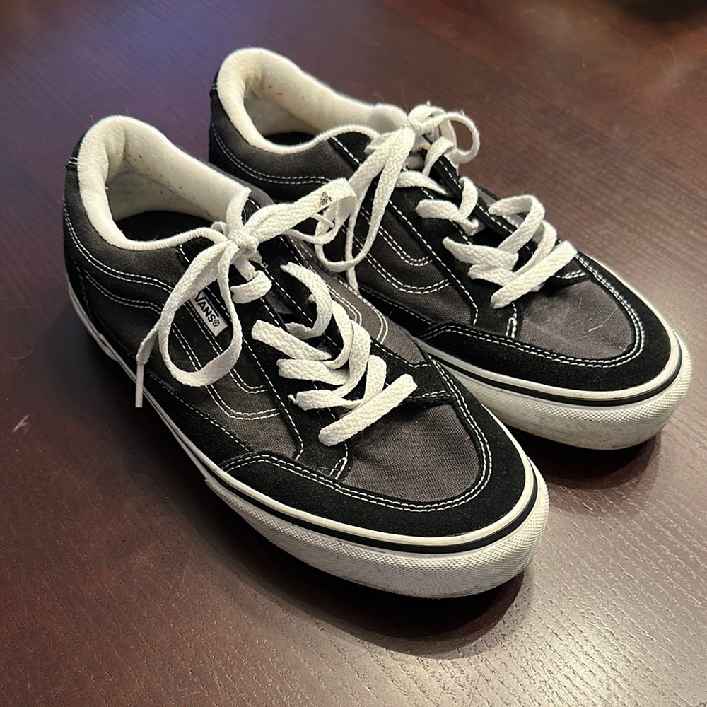 Vans Black and White Classic Skate Sneakers
